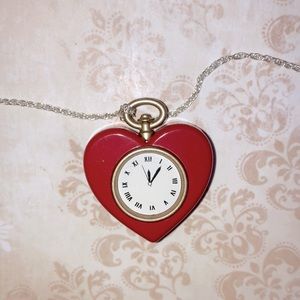 Wizard Of Oz Heart Clock Necklace